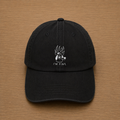 Casquette noire avec le mème "I'm Fine" brodé à la main
